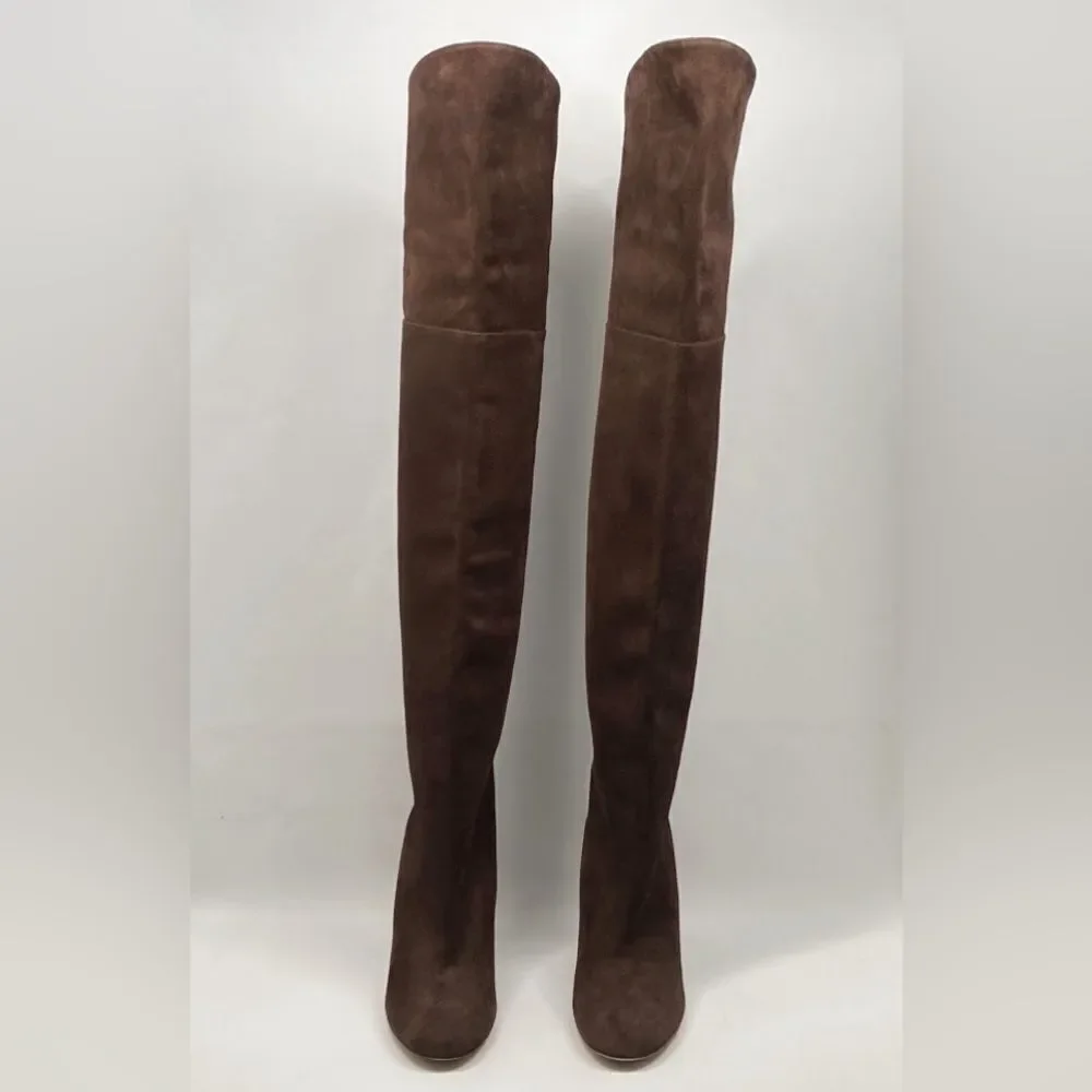 MAISON SKORPIOS Marylin Suede Over The Knee Boots size 40